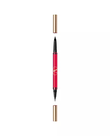 Гелевий олівець-підводка для очей Valentino Twin Liner 02 Black & Rosso, 8 г