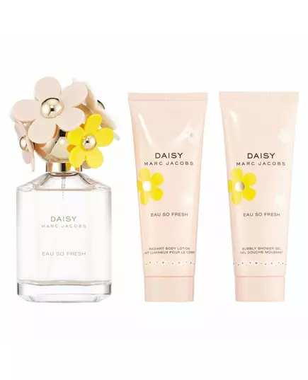 Набор парфюмерной воды и средств для ухода за телом Marc Jacobs Daisy Eau So Fresh для женщин, увлажняющий, для всех типов кожи, 75 мл
