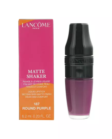 Матовая жидкая губная помада Lancôme Matte Shaker 187 Round Purple, 6,2 мл