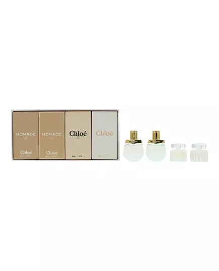 Набор миниатюр парфюмерии для женщин Chloé Eau De Parfum, Rose Tangerine Eau De Toilette, Nomade Eau De Parfum, Nomade Eau De Toilette, 5 мл