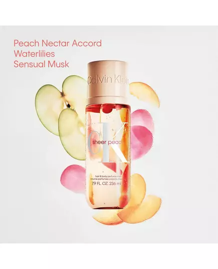 Ароматизированный мист для волос Calvin Klein Sheer Peach Для женщин, 236 мл, изображение 2