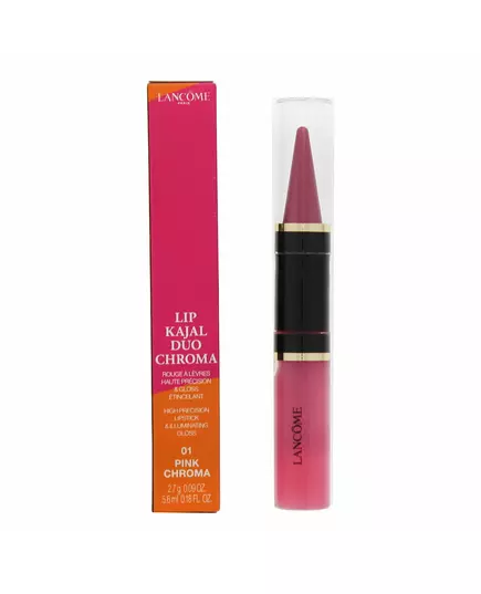 Набор кремовой губной помады и блеска для губ Lancôme Lip Kajal Duo Chroma 01 Pink Chroma, 2,7 г, изображение 2