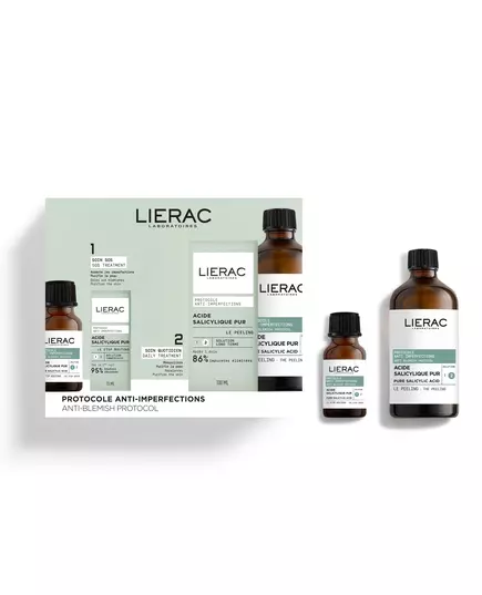 Набор средств для ухода за проблемной кожей лица Lierac Anti-Blemish Protocol, 15 мл
