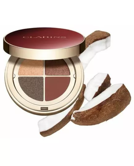 Палетка теней для век Clarins Ombre 4 Colour 10 Maple Gradation, 4 × 4,2 г