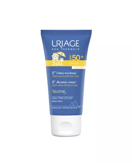 Сонцезахисний крем для обличчя та тіла Uriage 1er Bebe SPF 50+, 50 мл