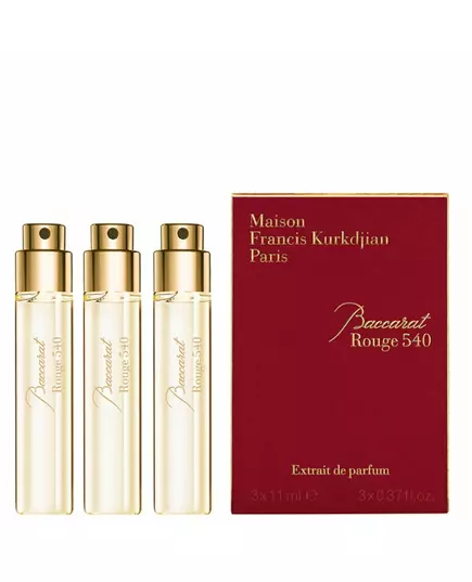 Набор парфюмерной воды унисекс Maison Francis Kurkdjian Baccarat Rouge 540 Refill, 3 шт., Miniature, 3 × 33 мл