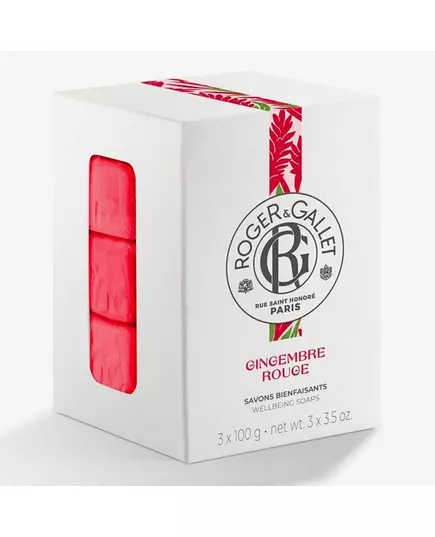 Набір кускового мила Roger & Gallet Gingembre Rouge, 3 штуки