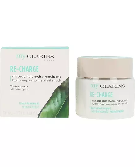 Нічна маска для обличчя Clarins re-charge relaxing, 50 мл, зображення 2