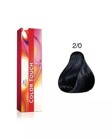Безаммиачная полуперманентная краска для волос Wella Professionals Color Touch 2/0 Black, 60 мл, изображение 4