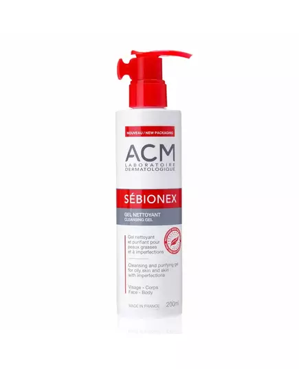 Очищувальний гель для обличчя Laboratoire Acm Sebionex, 200 мл, зображення 2