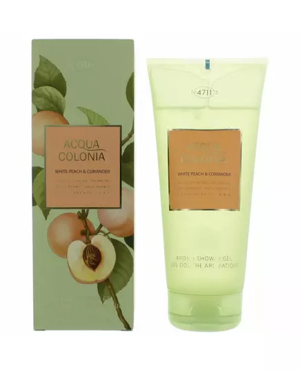 Зволожувальний гель для душу 4711 Acqua Colonia White Peach & Coriander, 200 мл, зображення 2
