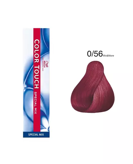 Безаміачна напівперманентна фарба для волосся Wella Professionals Color Touch Special Mix 0/56 Mahogany, 60 мл, зображення 2