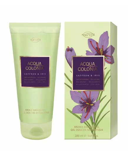 Зволожувальний гель для душу 4711 Acqua Colonia Saffron & Iris Для всіх типів шкіри, 200 мл, зображення 2