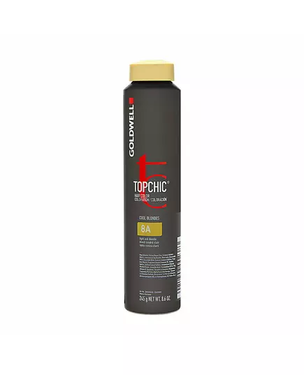 Стойкая краска для волос Goldwell TopChic 8A Light Ash Blonde, 250 мл
