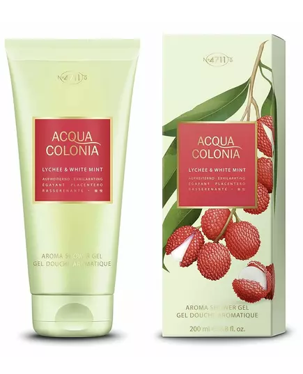 Зволожувальний гель для душу 4711 Acqua Colonia Lychee & White Mint, 200 мл, зображення 2