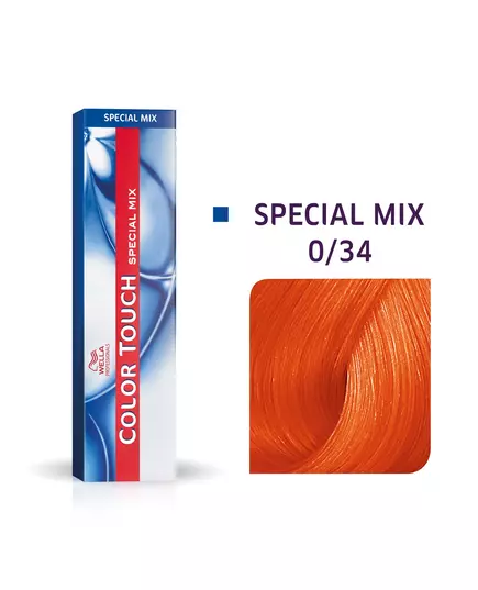 Безаммиачная полуперманентная краска для волос Wella Professionals Color Touch Special Mix 0/34 Golden Red, 60 мл