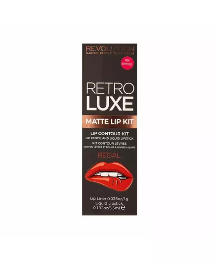 Набор средств для макияжа губ Makeup Revolution Retro Luxe Regal, 1 г