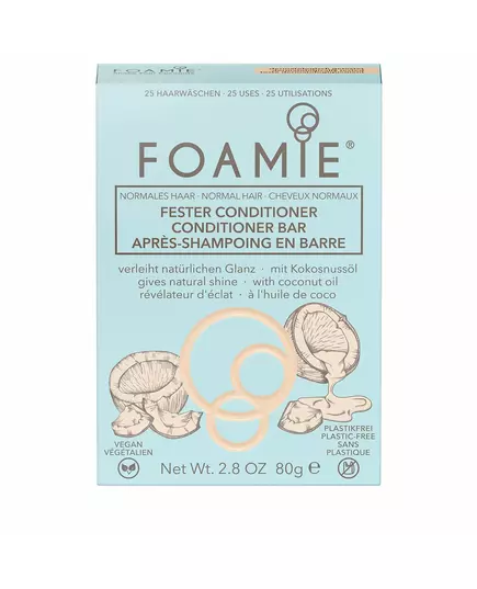 Твёрдый кондиционер для волос Foamie Shake Your Coconuts Для блеска, 80 г