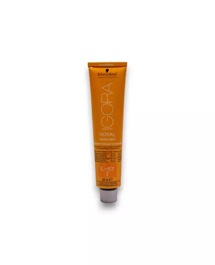 Стійка фарба для волосся Schwarzkopf Professional Igora Royal L-57 Golden Copper, 60 мл