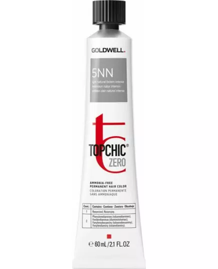 Стойкая краска для волос Goldwell TopChic Zero 5NN Light Brown Extra, 60 мл