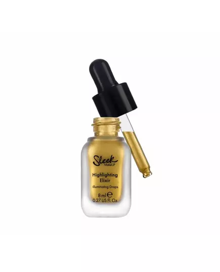 Рідкі хайлайтери для плечей і декольте Sleek MakeUP Elixir Gold, 8 мл
