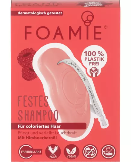 Твёрдый шампунь для защиты цвета волос Foamie The Berry Best, 80 г