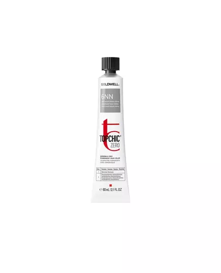 Стойкая краска для волос Goldwell TopChic Zero 6NN Dark Natural Blonde, 60 мл