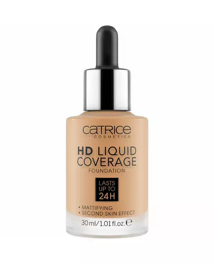 Тональна основа Catrice HD LIQUID COVERAGE 046-camel beige, 30 мл, зображення 2