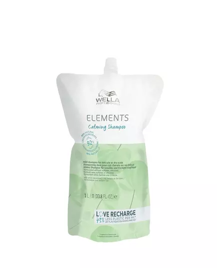 Шампунь для заспокоєння волосся Wella Professionals Elements Calming Refill, 1000 мл