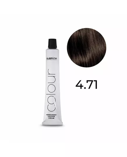 Стійка фарба для волосся Subrina Professional Essential Colour 4.71 Medium Brown, 100 мл