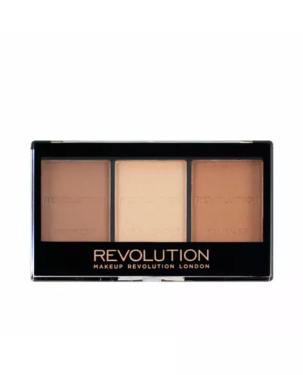 Палетка для контурингу Revolution Make Up Ultra Sculpt & Contour C04 Ultra Light/Medium, 3 відтінки