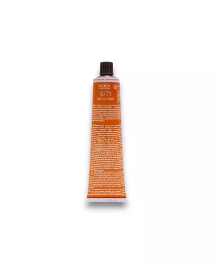 Безаммиачная полуперманентная краска для волос Londa Professional Londacolor 6/71, 60 мл