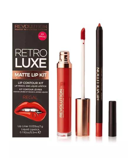 Набор средств для макияжа губ Makeup Revolution Retro Luxe Regal, 1 г, изображение 2
