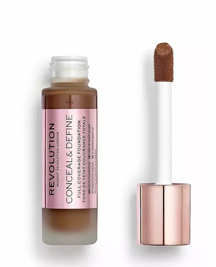 Тональний крем Makeup Revolution Conceal & Define F 15, 23 мл, зображення 3