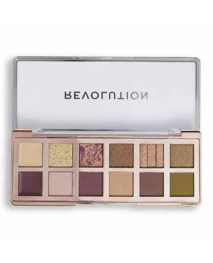 Палетка теней для век Makeup Revolution The Eternal Icon Green, 12 оттенков, 8 г