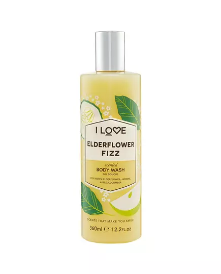 Очищающий гель для душа I Love Elderflower Fizz Paraben-Free, 360 мл, изображение 2