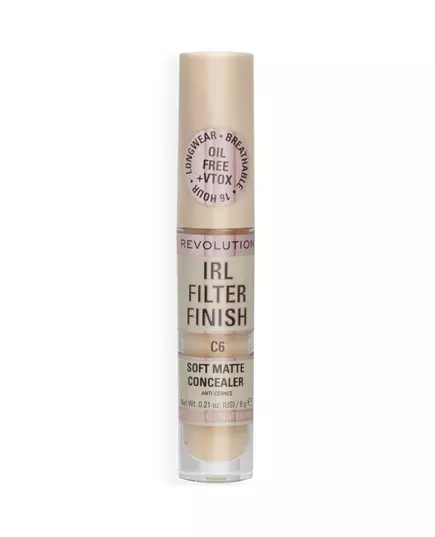 Кремовий консилер Makeup Revolution IRL Filter Finish C6, 6 г, зображення 2
