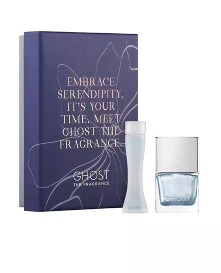 Набір туалетної води для жінок і лаку для нігтів Ghost The Fragrance Metallic Blue, 5 мл