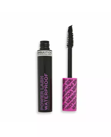 Водостійка туш для вій Makeup Revolution Relove Power Lash Vegan, Volume, Black, 8 мл