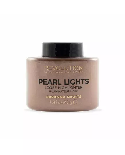 Розсипчаста пудра-хайлайтер Makeup Revolution Pearl Lights Savannah Nights, 25 г, зображення 3