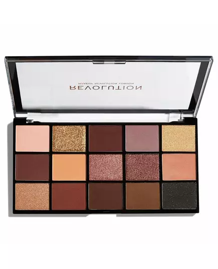 Палетка тіней для повік Revolution Make Up The Reloaded Velvet Rose, 15 відтінків, 16,5 г