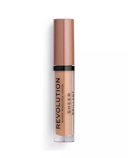 Веганський блиск для губ Makeup Revolution Sheer Brillant 119 Hustle, 3,5 мл