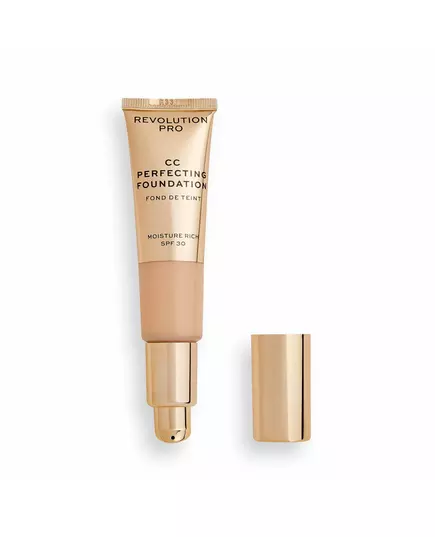 CC-крем Makeup Revolution Pro CC Perfecting F 0.5, SPF 30, 26 мл, зображення 2
