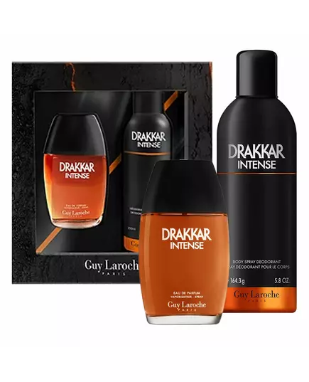 Набір парфумерної води та спрею для тіла для чоловіків Guy Laroche Drakkar Noir Intense, 100 мл