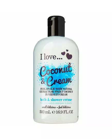Поживний крем для душу I Love Coconut & Cream, 500 мл