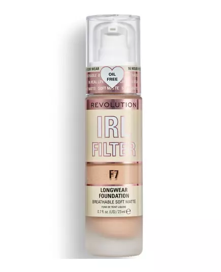 Стійкий кремовий тональний крем без олій Revolution Make Up IRL Filter F7, 23 мл