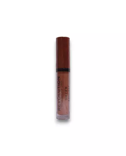 Блиск для губ Makeup Revolution Sheer Brillant 123 Brunch, 3,5 мл, зображення 2