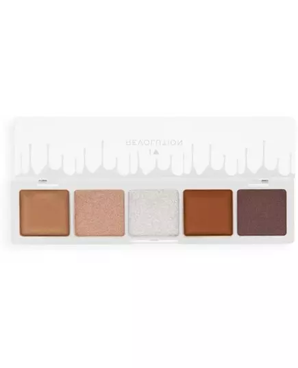 Палетка тіней для повік I Heart Revolution Mini Chocolate White Vanilla Cream, 5 відтінків, 5,5 г