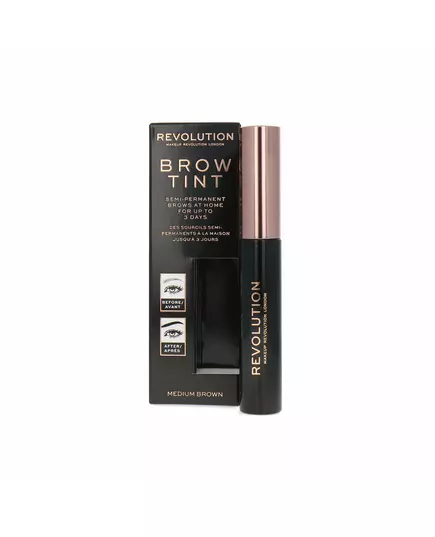 Гель для брів Makeup Revolution Brow Tint Medium Brown, 6 мл, зображення 2