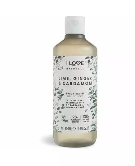 Поживний гель для душу I Love Naturals Collection Vegan, Lime Ginger & Cardamom, 500 мл